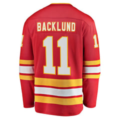 NHL Mikael Backlund Calgary Flames Fanatics Home Breakaway Player Jersey