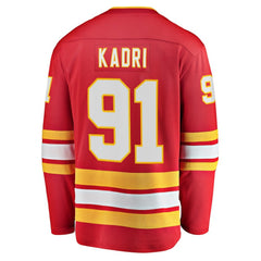 NHL Nazem Kadri Calgary Flames Fanatics Home Breakaway Player Jersey