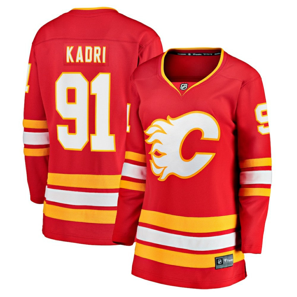 NHL Nazem Kadri Calgary Flames Fanatics Women's Home Breakaway Player Jersey