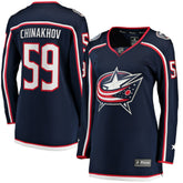 NHL Yegor Chinakhov Columbus Blue Jackets Fanatics Women's Home Breakaway Player Jersey