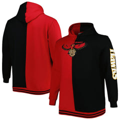 Mitchell & Ness Atlanta Hawks Hardwood Classics Big & Tall Hardwood Classics Split Pullover Hoodie