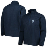 NHL Seattle Kraken Antigua Course Quarter-Zip Jacket