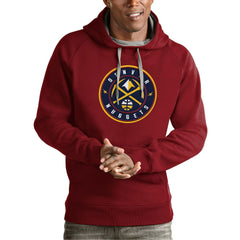 Denver Nuggets Antigua Team Logo Victory Pullover Hoodie sale
