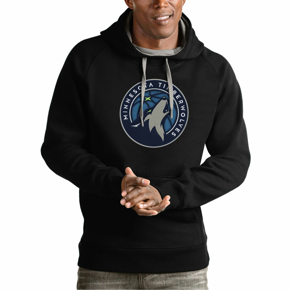 Minnesota Timberwolves Antigua Team Logo Victory Pullover Hoodie