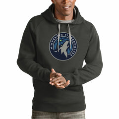 Minnesota Timberwolves Antigua Team Logo Victory Pullover Hoodie