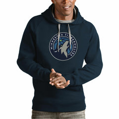 Minnesota Timberwolves Antigua Team Logo Victory Pullover Hoodie
