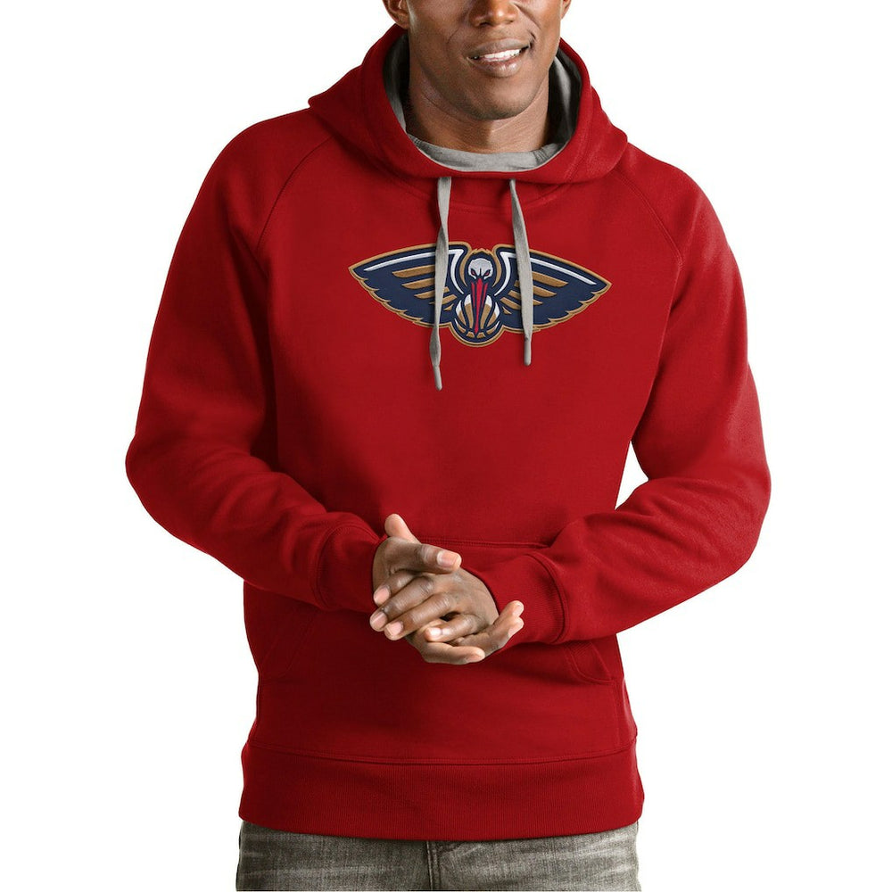 New Orleans Pelicans Antigua Team Logo Victory Pullover Hoodie