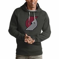 Portland Trail Blazers Antigua Team Logo Victory Pullover Hoodie