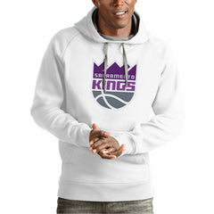 Sacramento Kings Antigua Team Logo Victory Pullover Hoodie