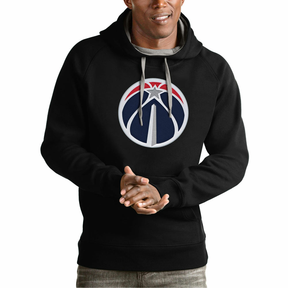 Washington Wizards Antigua Team Logo Victory Pullover Hoodie