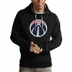 Washington Wizards Antigua Team Logo Victory Pullover Hoodie