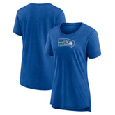 Women's Throwback Team Logo Tri-Blend T-Shirt - Seattle Seahawks T-shirts