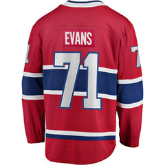 NHL Jake Evans Montreal Canadiens Fanatics Home Breakaway Player Jersey