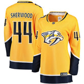 NHL Kiefer Sherwood Nashville Predators Fanatics Women's Home Breakaway Player Jersey