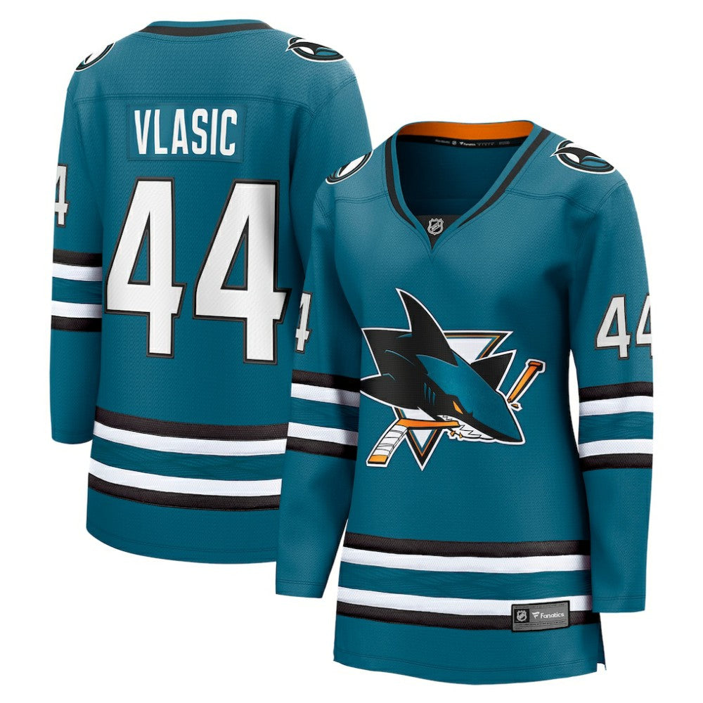 NHL Marc-Edouard Vlasic San Jose Sharks Fanatics Women's Home Breakaway Player Jersey