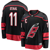 NHL Jordan Staal Carolina Hurricanes Fanatics Home Captain Patch Breakaway Player Jersey