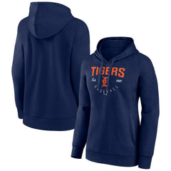 Navy Detroit Tigers Women's Team Live For It Pullover Hoodie