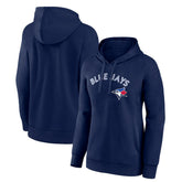 Navy Toronto Blue Jays Women's Team Lockup Pullover Hoodie