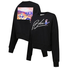 Black St. Louis Cardinals Pro Standard Women's City Scape Pullover Sweatshirt
