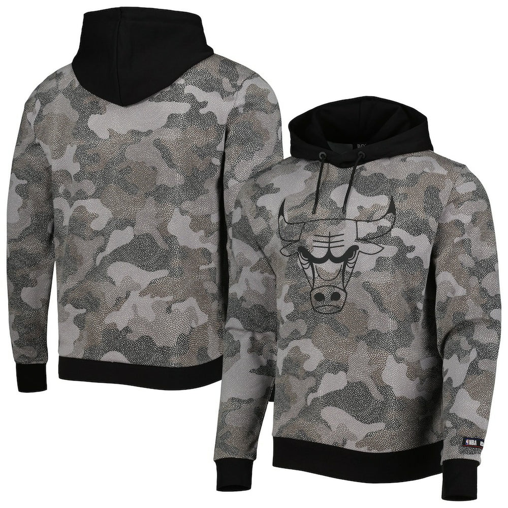 Chicago Bulls Hugo Boss Camo Pullover Hoodie