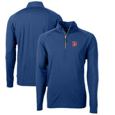 Cutter & Buck Adapt Eco Knit Stretch Recycled Big & Tall Quarter-Zip Throwback Pullover Top - Denver Broncos Pullover