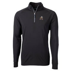 Cutter & Buck Adapt Eco Knit Stretch Recycled Big & Tall Quarter-Zip Throwback Pullover Top - Cleveland Browns Pullover