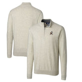 Cutter & Buck Throwback Logo Lakemont Tri-Blend Big & Tall Quarter-Zip Pullover Sweater - Cleveland Browns Pullover