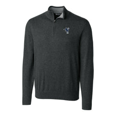 Cutter & Buck Throwback Logo Lakemont Tri-Blend Big & Tall Quarter-Zip Pullover Sweater - Indianapolis Colts Pullover