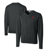 Cutter & Buck Throwback Logo Lakemont Tri-Blend Big & Tall V-Neck Pullover Sweater - Buffalo Bills Pullover