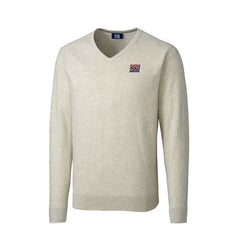 Cutter & Buck Throwback Logo Lakemont Tri-Blend Big & Tall V-Neck Pullover Sweater - New York Giants Pullover