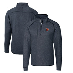 Cutter & Buck Mainsail Sweater-Knit Big & Tall Half-Zip Pullover Jacket - Chicago Bears Pullover