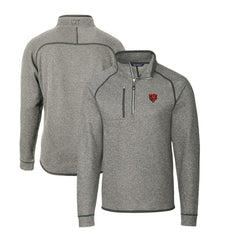 Cutter & Buck Mainsail Sweater-Knit Big & Tall Half-Zip Pullover Jacket - Chicago Bears Pullover