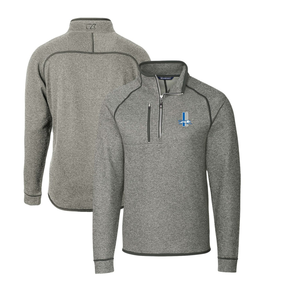 Cutter & Buck Mainsail Sweater-Knit Big & Tall Half-Zip Pullover Jacket - Detroit Lions Pullover