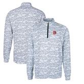 Cutter & Buck Throwback Logo Big & Tall Traverse Camo Print Stretch Quarter-Zip Pullover Top - Denver Broncos Pullover