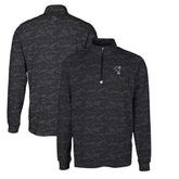 Cutter & Buck Throwback Logo Big & Tall Traverse Camo Print Stretch Quarter-Zip Pullover Top - Indianapolis Colts Pullover