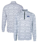 Cutter & Buck Throwback Logo Big & Tall Traverse Camo Print Stretch Quarter-Zip Pullover Top - Seattle Seahawks Pullover