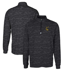 Cutter & Buck Throwback Logo Big & Tall Traverse Camo Print Stretch Quarter-Zip Pullover Top - Pittsburgh Steelers Pullover