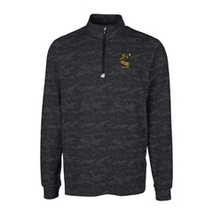 Cutter & Buck Throwback Logo Big & Tall Traverse Camo Print Stretch Quarter-Zip Pullover Top - Pittsburgh Steelers Pullover