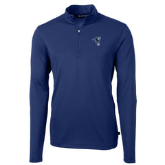 Cutter & Buck Throwback Logo Virtue Eco Pique Recycled Quarter-Zip Big & Tall Pullover Top - Indianapolis Colts Pullover