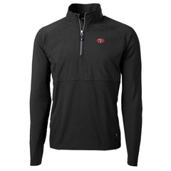 Cutter & Buck Adapt Eco Knit Hybrid Recycled Quarter-Zip Throwback Pullover Top - San Francisco 49ers Pullover