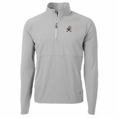 Cutter & Buck Adapt Eco Knit Hybrid Recycled Quarter-Zip Throwback Pullover Top - Cleveland Browns Pullover