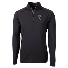 Cutter & Buck Adapt Eco Knit Stretch Recycled Quarter-Zip Throwback Pullover Top - Atlanta Falcons Pullover