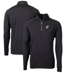 Cutter & Buck Adapt Eco Knit Stretch Recycled Quarter-Zip Throwback Pullover Top - New Orleans Saints Pullover