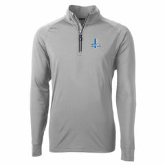 Cutter & Buck Adapt Eco Knit Stretch Recycled Quarter-Zip Throwback Pullover Top - Detroit Lions Pullover