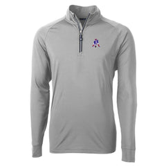 Cutter & Buck Adapt Eco Knit Stretch Recycled Quarter-Zip Throwback Pullover Top - New England Patriots Pullover