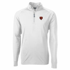 Cutter & Buck Adapt Eco Knit Stretch Recycled Quarter-Zip Throwback Pullover Top - Chicago Bears Pullover