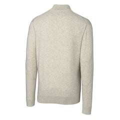 Cutter & Buck Throwback Logo Lakemont Tri-Blend Quarter-Zip Pullover Sweater - New Orleans Saints Pullover