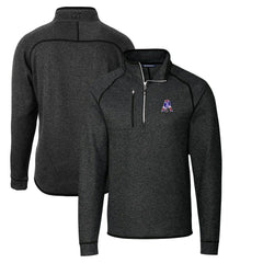 Cutter & Buck Throwback Logo Mainsail Sweater-Knit Half-Zip Pullover Jacket - New England Patriots Pullover