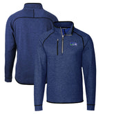 Cutter & Buck Throwback Logo Mainsail Sweater-Knit Half-Zip Pullover Jacket - Seattle Seahawks Pullover