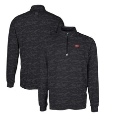 Cutter & Buck Throwback Logo Traverse Camo Print Stretch Quarter-Zip Pullover Top - San Francisco 49ers Pullover